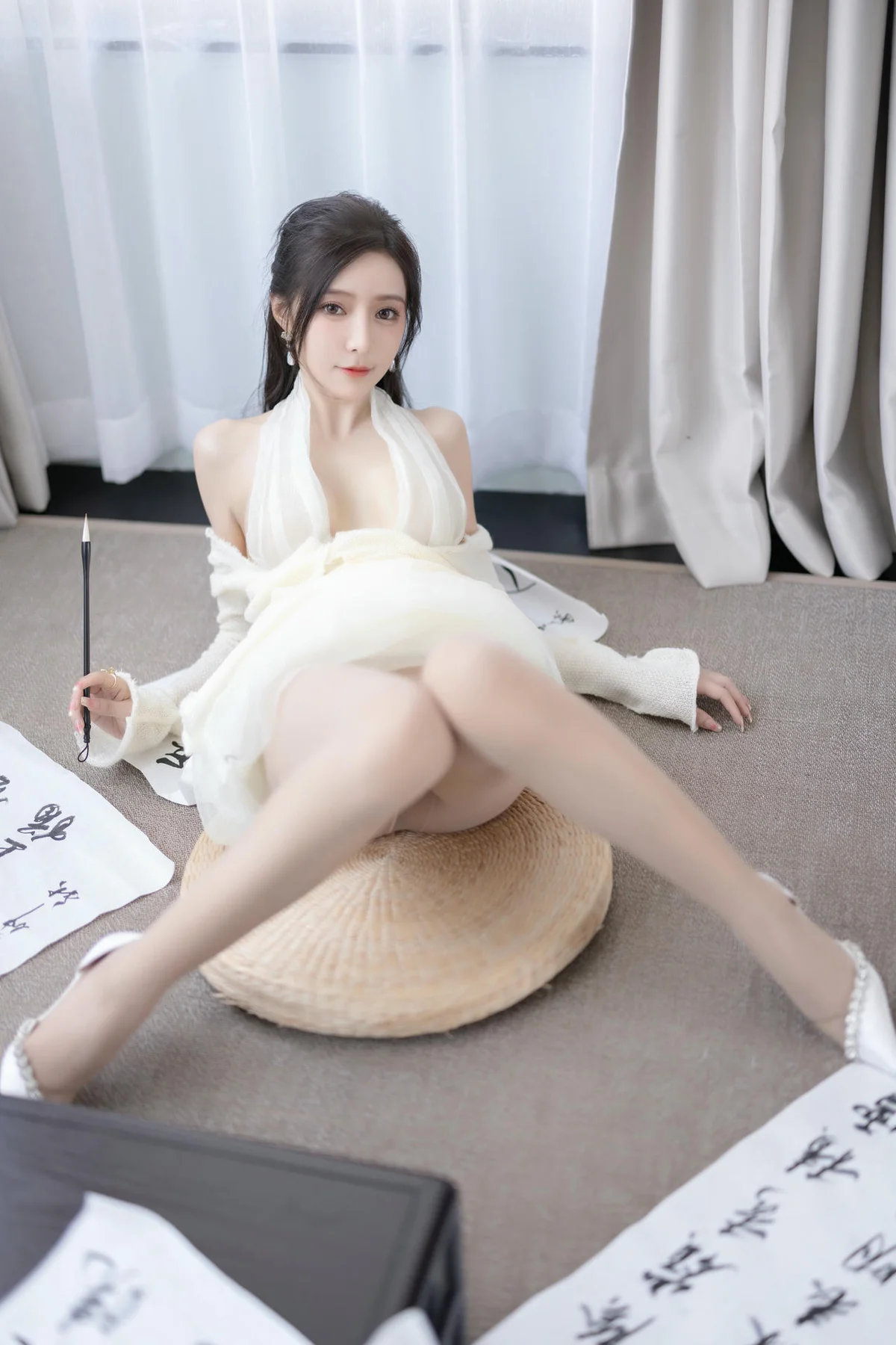 XiuRen 秀人 No.N307 王馨瑶白色长裙气质美女 - 45