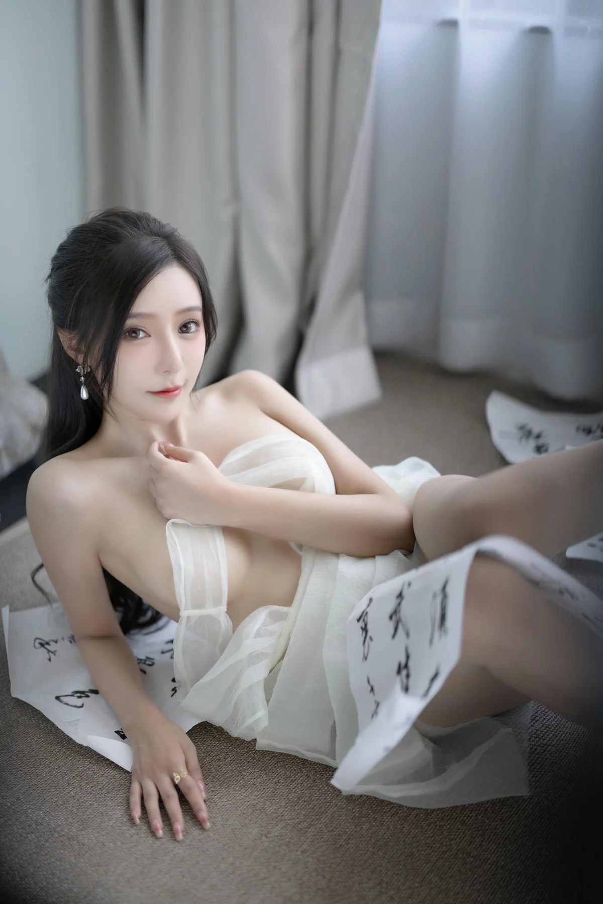 XiuRen 秀人 No.N307 王馨瑶白色长裙气质美女 - 85