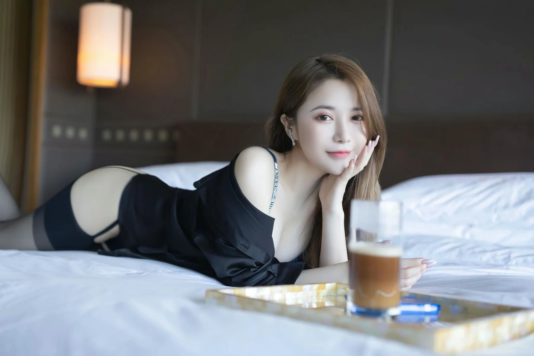 XiuRen 秀人 No.N308 鱼子酱Fish丝绸衬衫吊袜 - 40