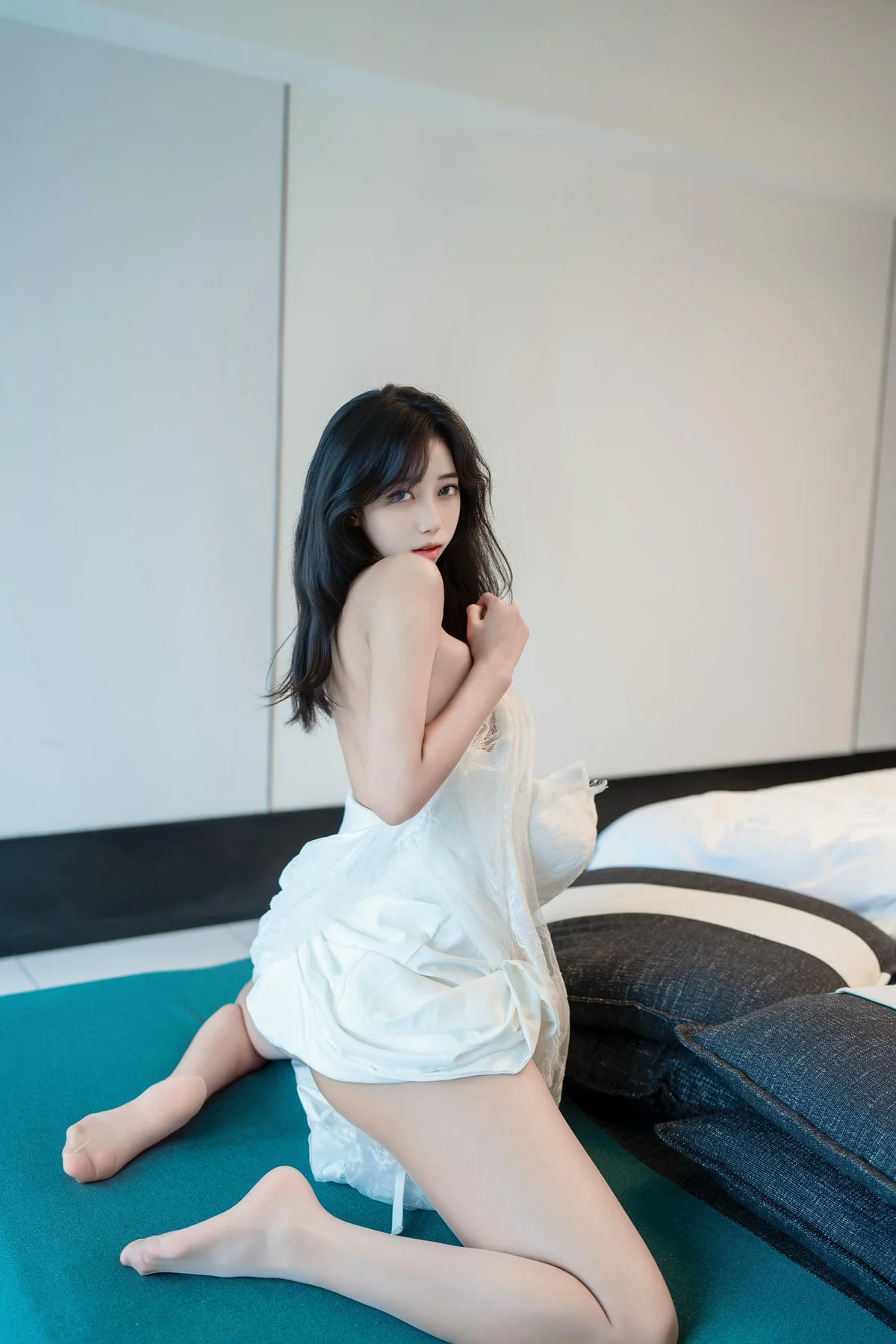 XiuRen 秀人 No.N309 时安安蕾丝白色长裙 - 29