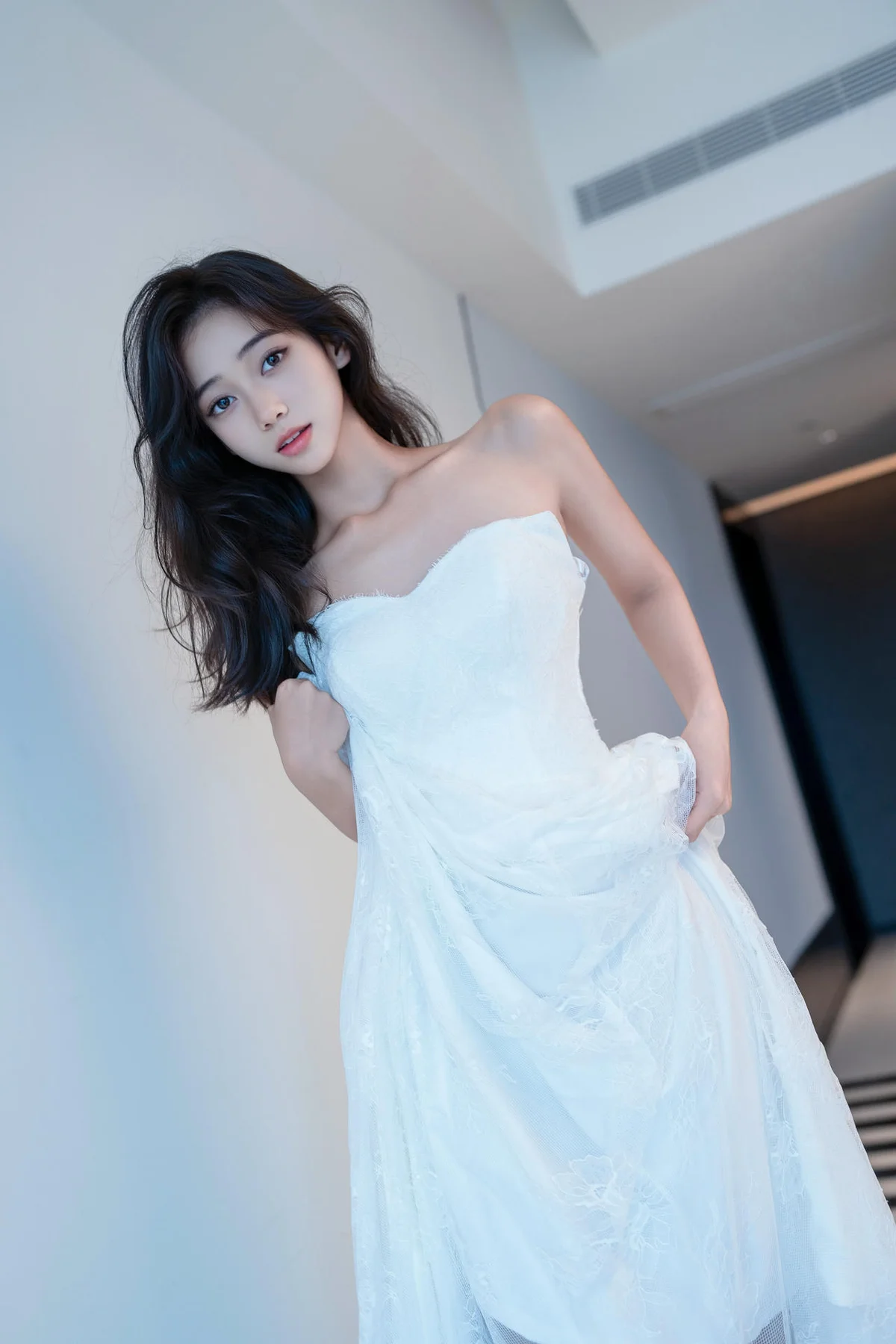 XiuRen 秀人 No.N309 时安安蕾丝白色长裙 - 79