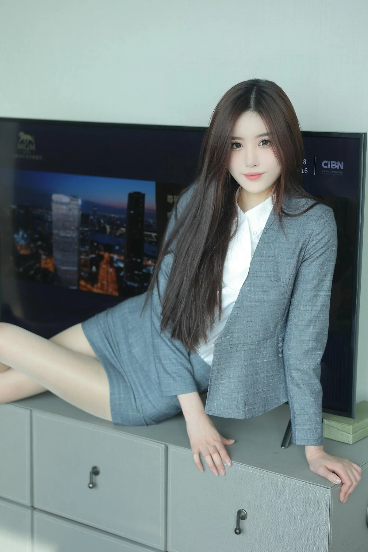 XiuRen 秀人 No.N332 晚苏susu职业装ol制服 - 60