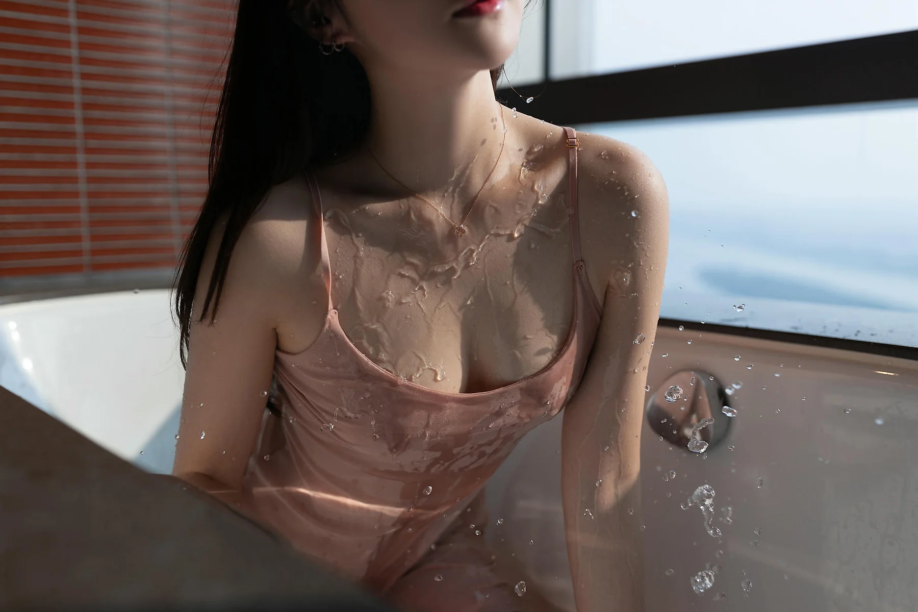 XiuRen 秀人 No.N356 鱼子酱Fish香肩粉肉色美裙 - 91