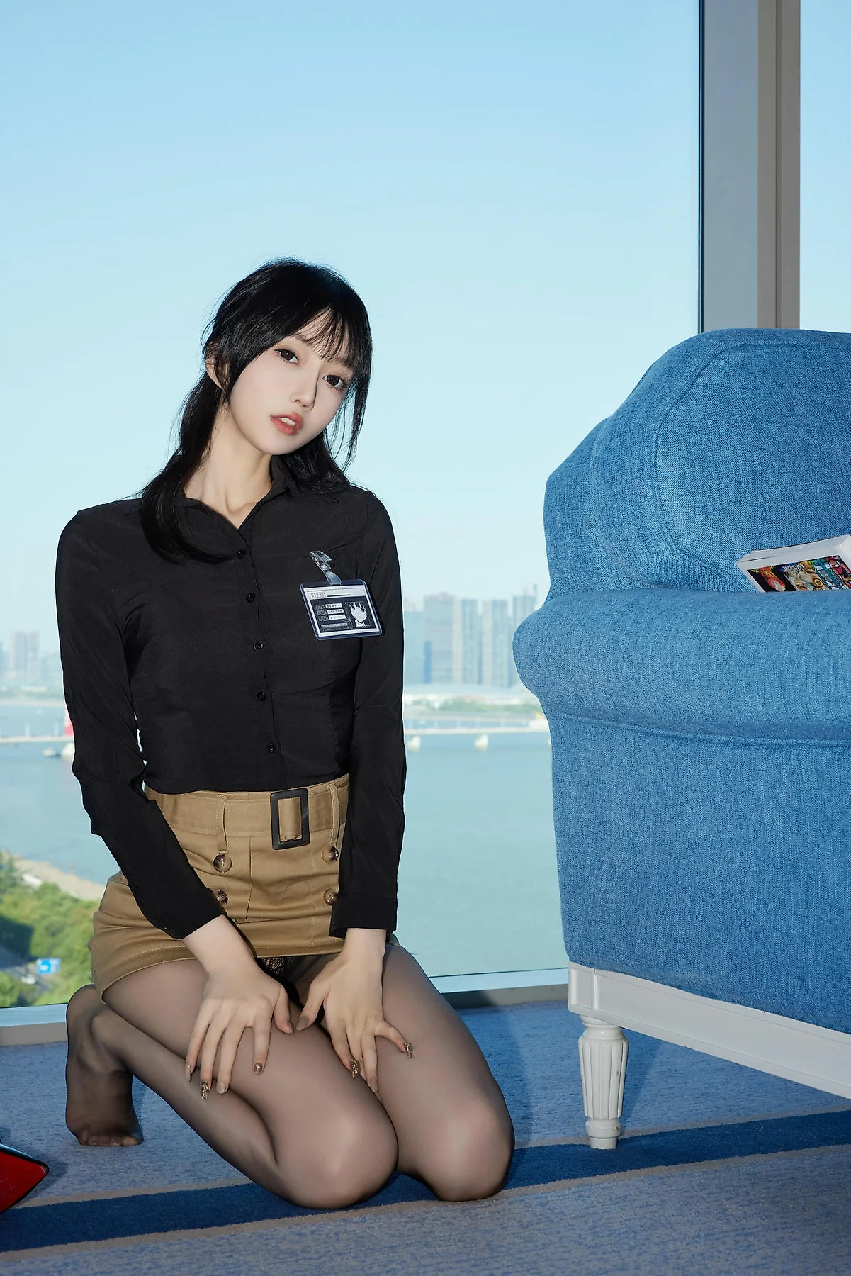 XiuRen 秀人 No.N367 玥儿玥黑丝红带玉体 - 16