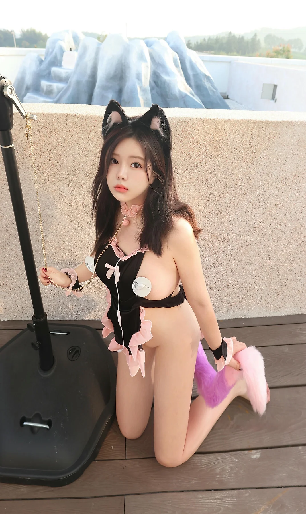 XiuRen 秀人 No.N375 小薯条nienie猫咪女仆乳贴女仆 - 40