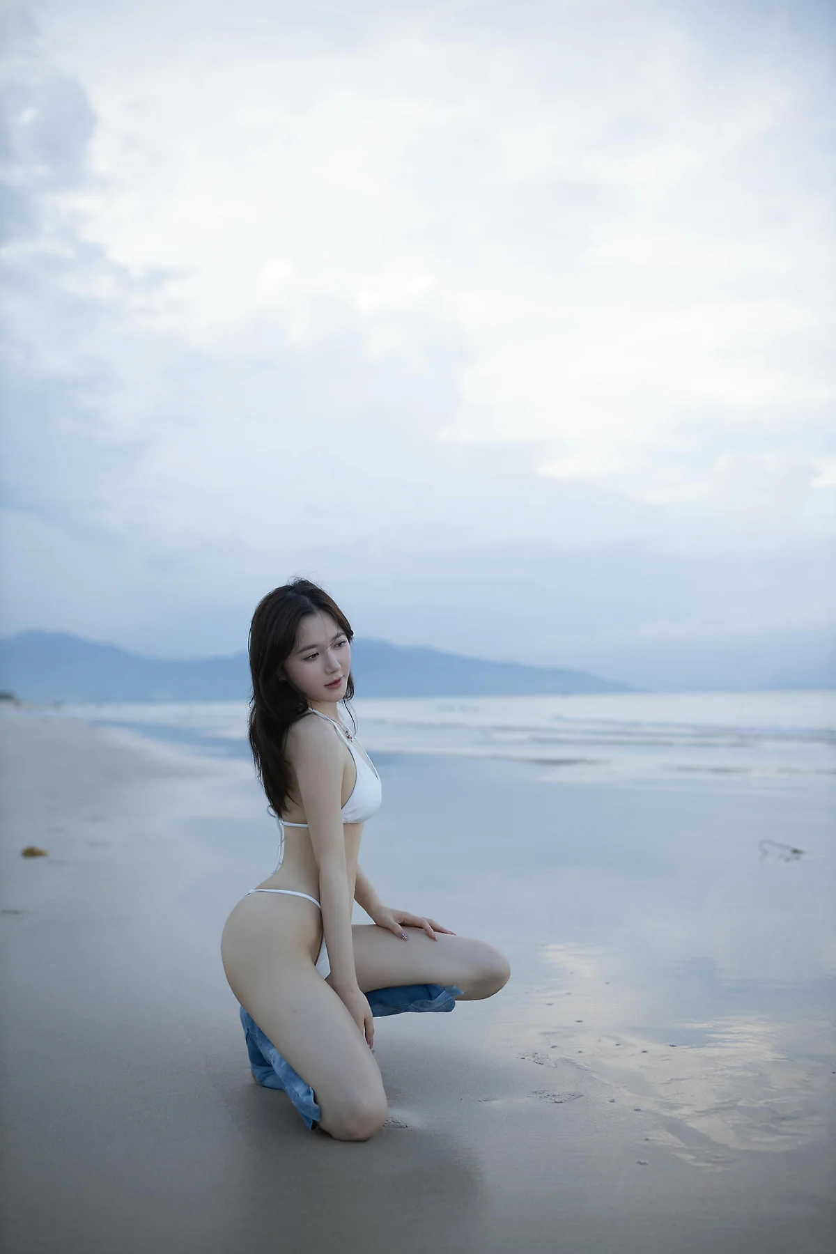 XiuRen 秀人 No.N390 鱼子酱Fish沙滩白色比基尼写真 - 22