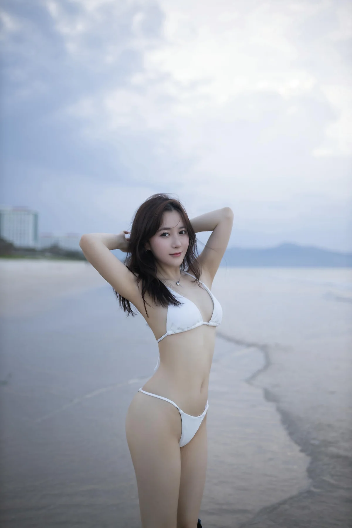 XiuRen 秀人 No.N390 鱼子酱Fish沙滩白色比基尼写真 - 29