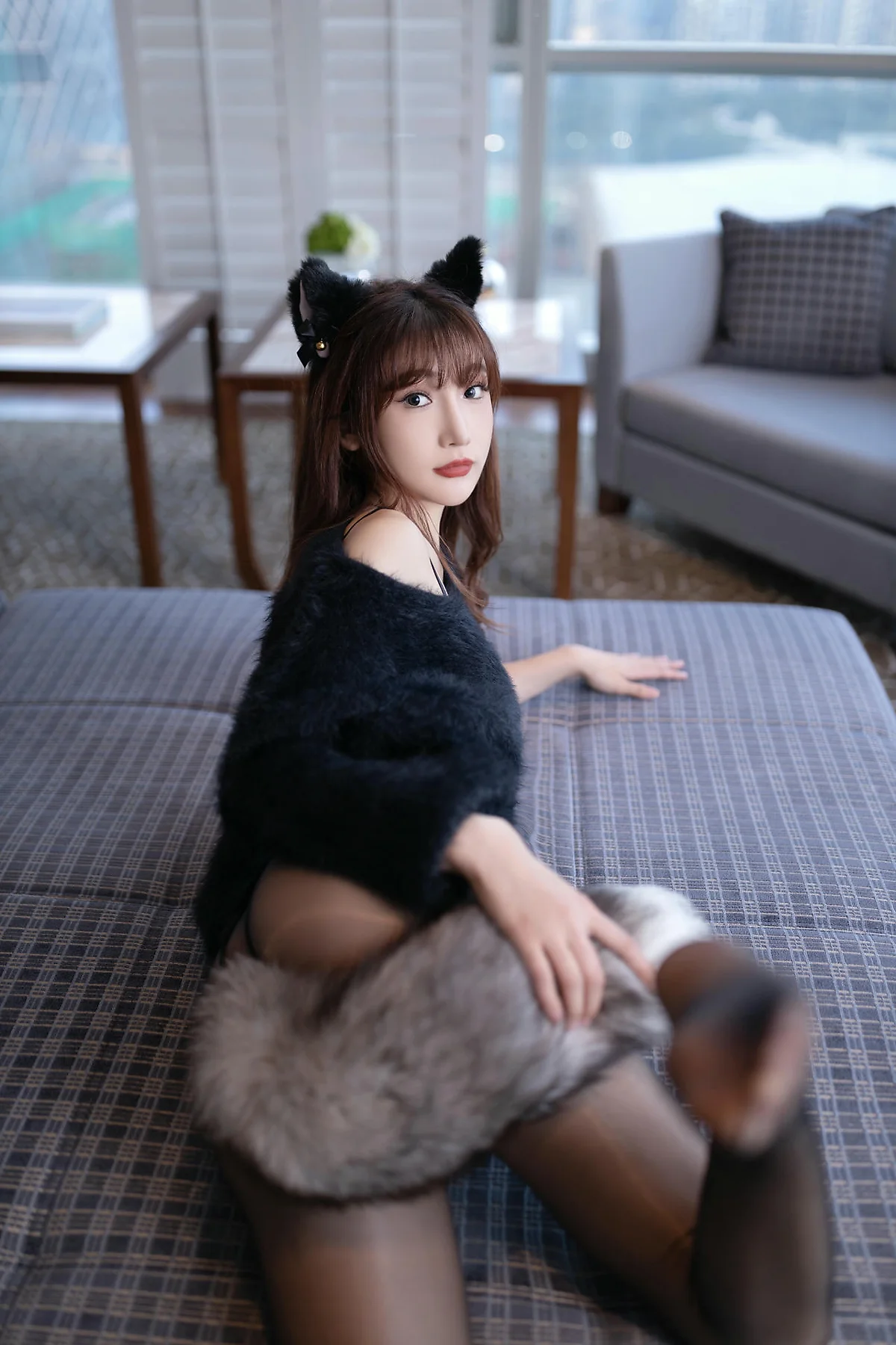 XiuRen 秀人 No.N403 陆萱萱玉足长腿黑丝 - 14