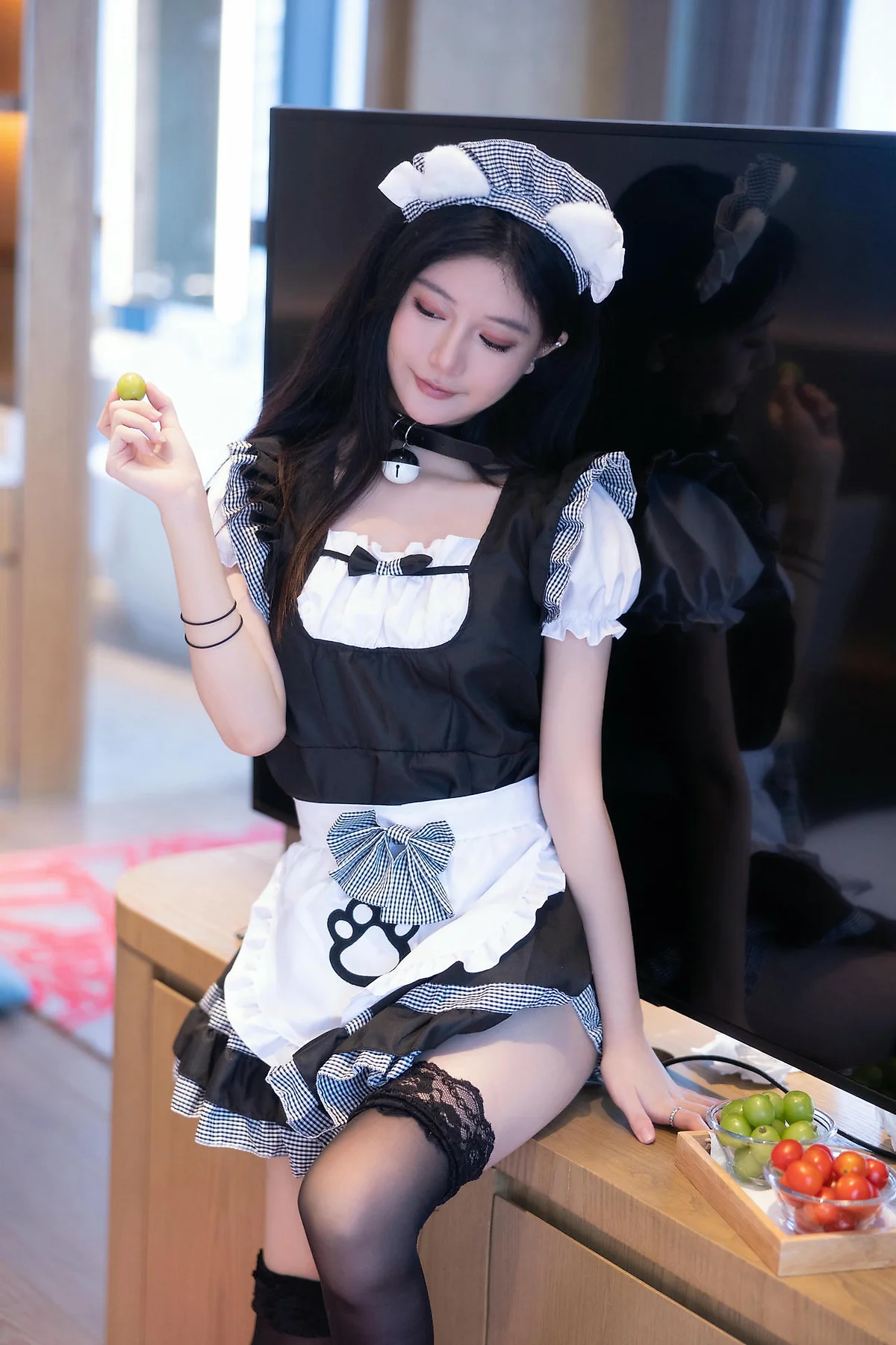 XiuRen 秀人 No.N416 谢小蒽翘臀女仆制服 - 35
