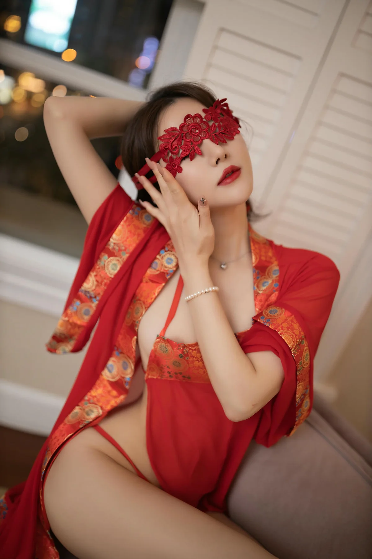 XiuRen 秀人 No.N418 鱼子酱Fish红色古装制服 - 18