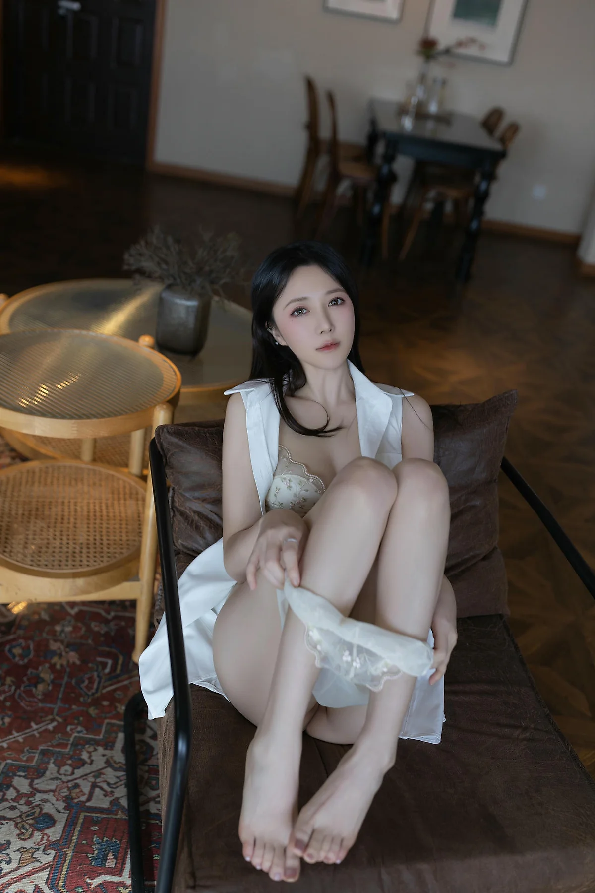 XiuRen 秀人 No.N420 鱼子酱Fish白色连衣裙女神写真 - 77