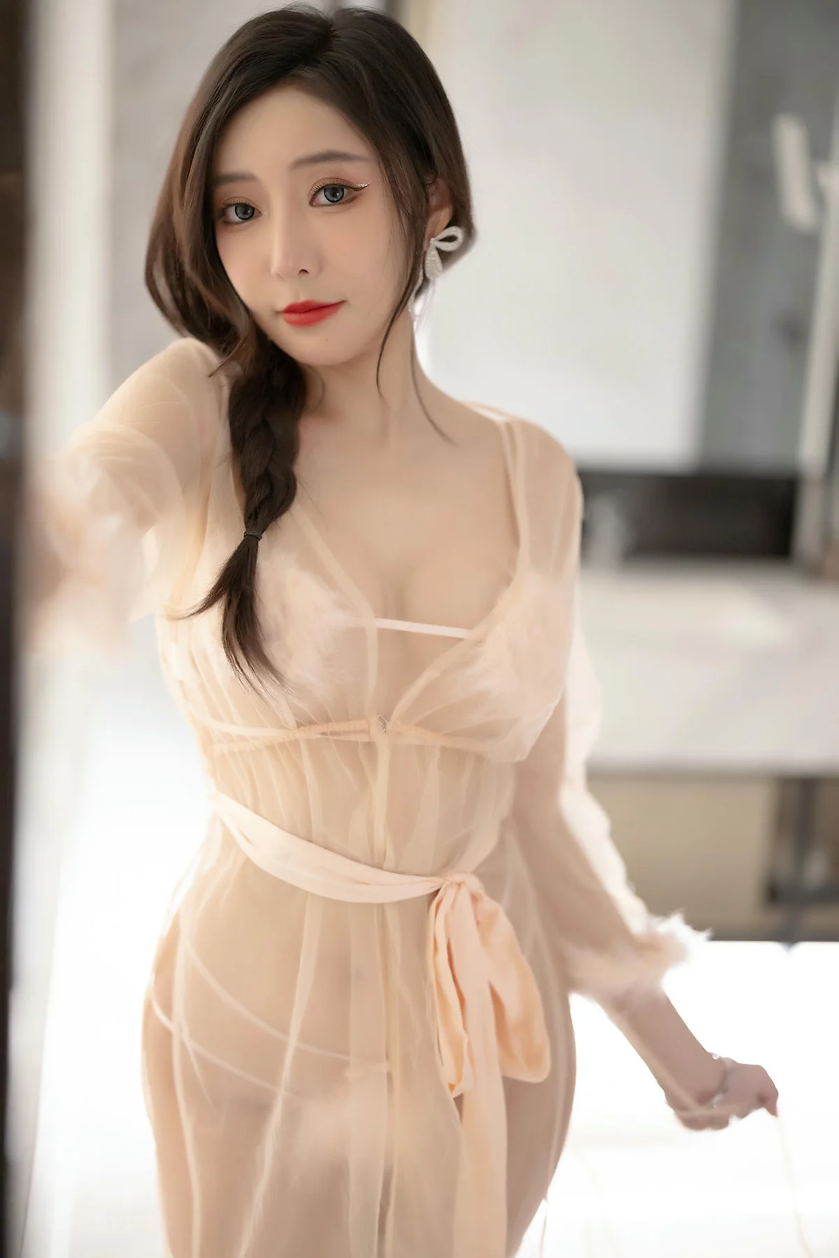 XiuRen 秀人 No.N428 王馨瑶红色裙子透视情趣 - 36