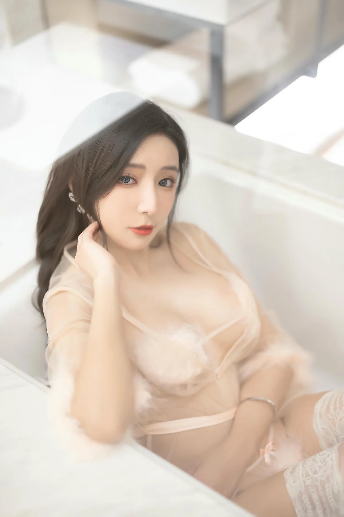XiuRen 秀人 No.N428 王馨瑶红色裙子透视情趣 - 46