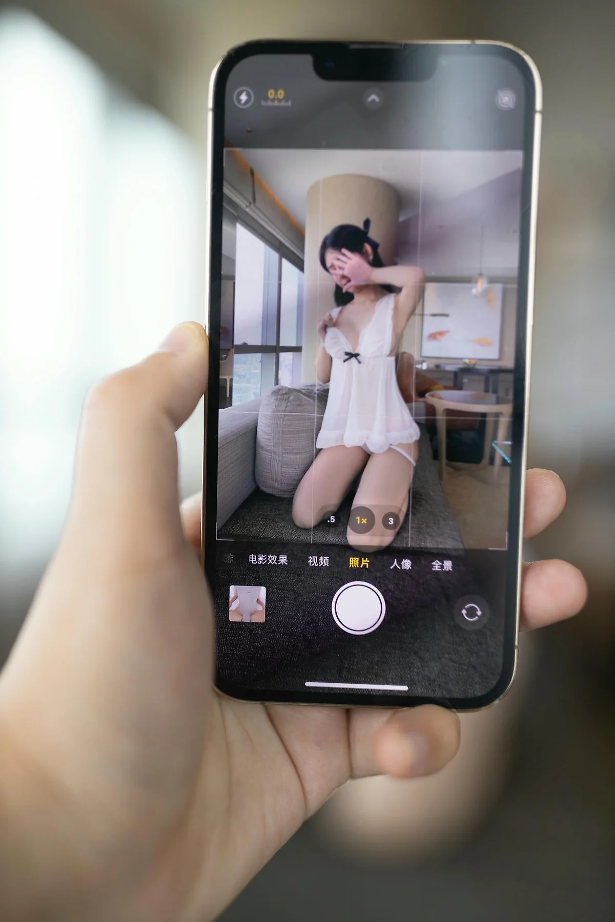 XiuRen 秀人 No.N438 谢小蒽白色睡裙蕾丝内衣 - 90