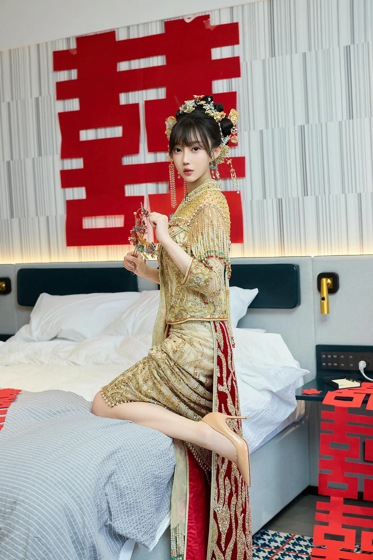 XiuRen 秀人 No.N447 玥儿玥性感秀禾服 - 17