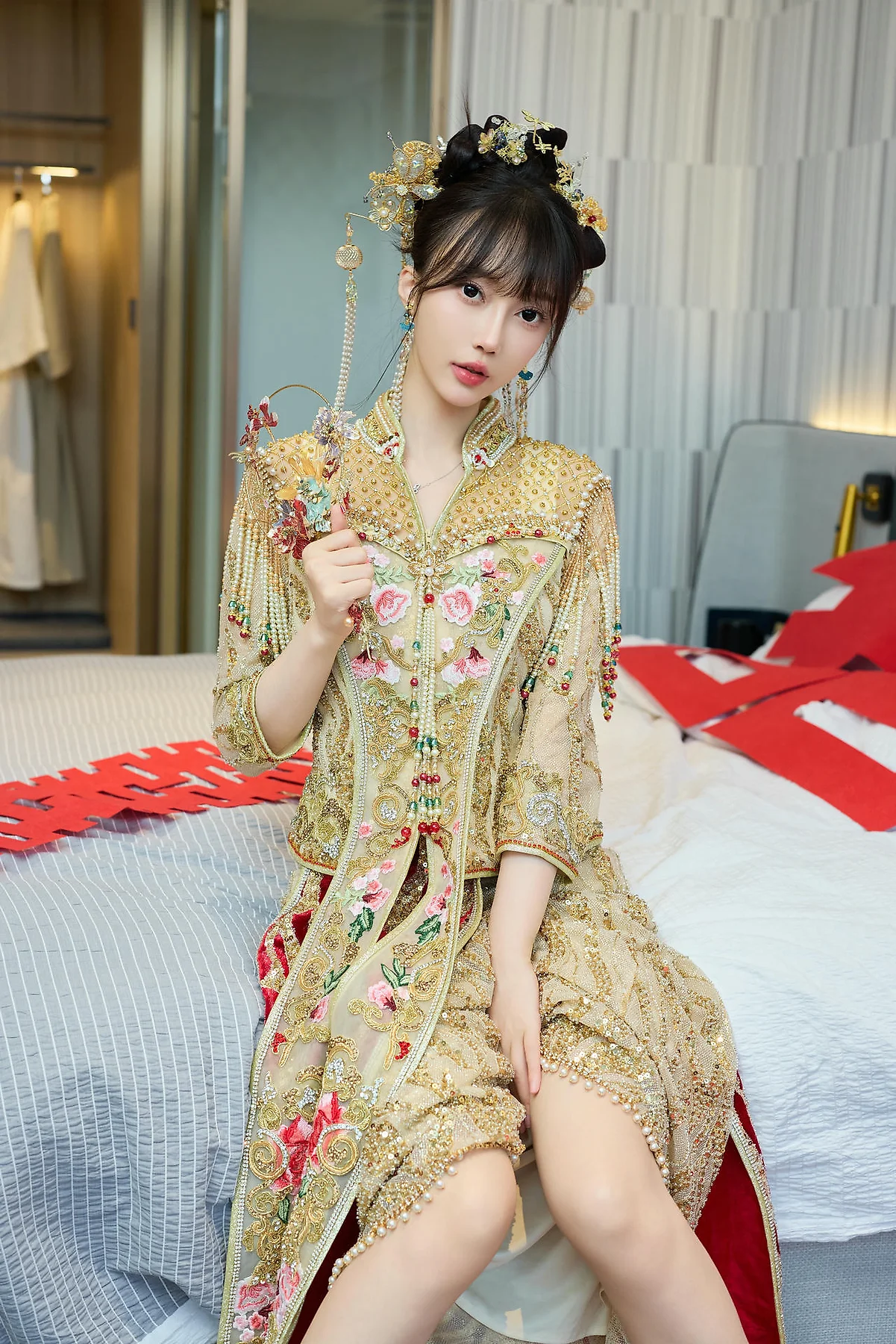 XiuRen 秀人 No.N447 玥儿玥性感秀禾服 - 21