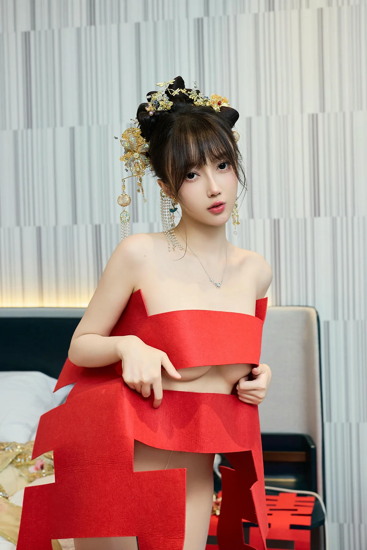 XiuRen 秀人 No.N447 玥儿玥性感秀禾服 - 73