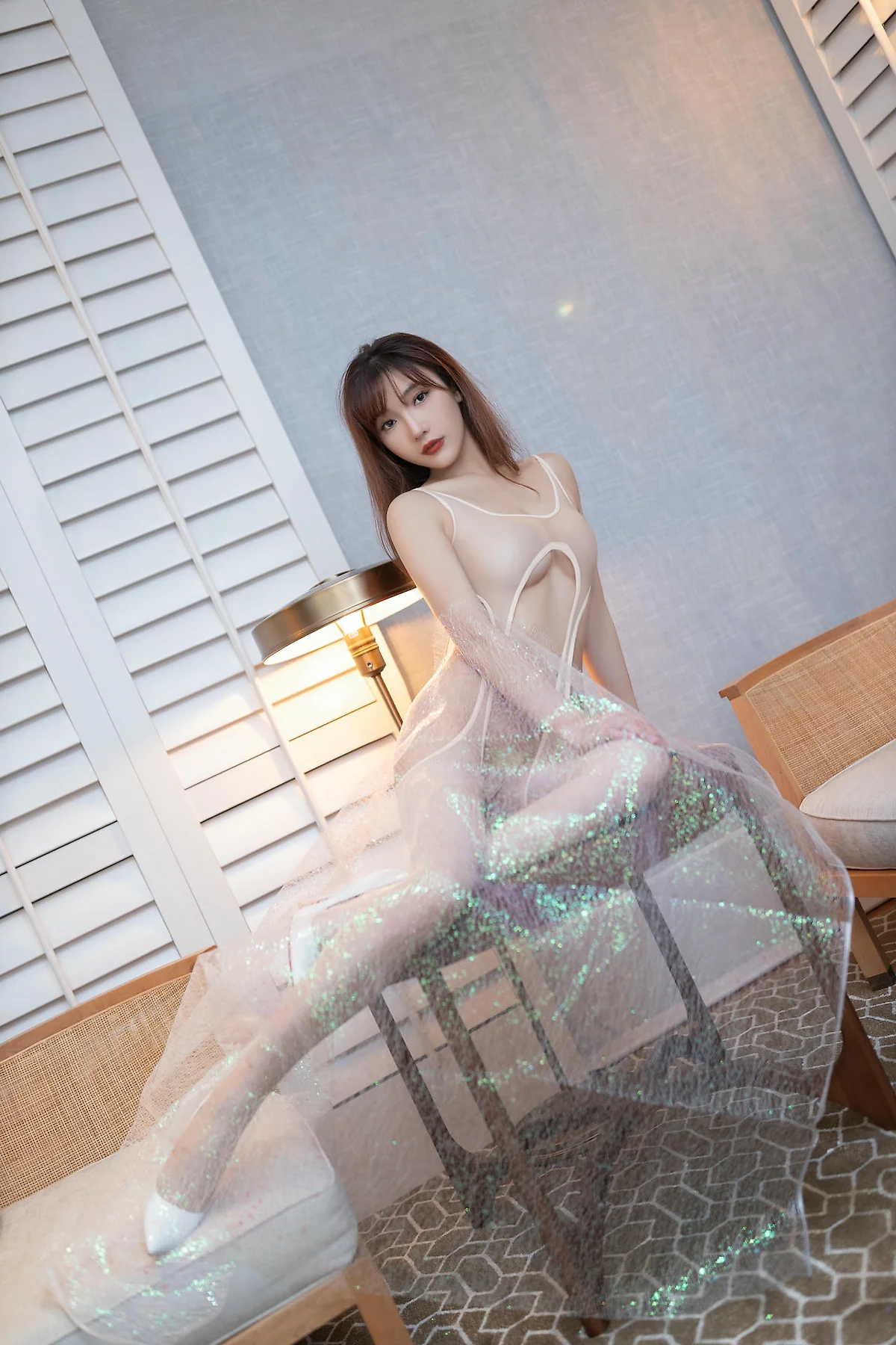 XiuRen 秀人 No.N458 陆萱萱薄纱透视情趣写真 - 7