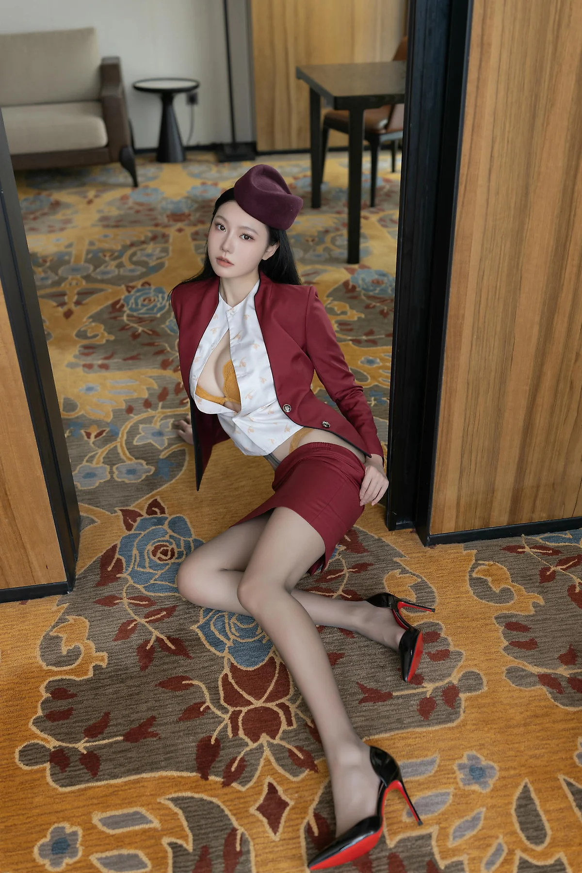 XiuRen 秀人 No.N459 安然anran空姐制服丝袜美腿 - 14