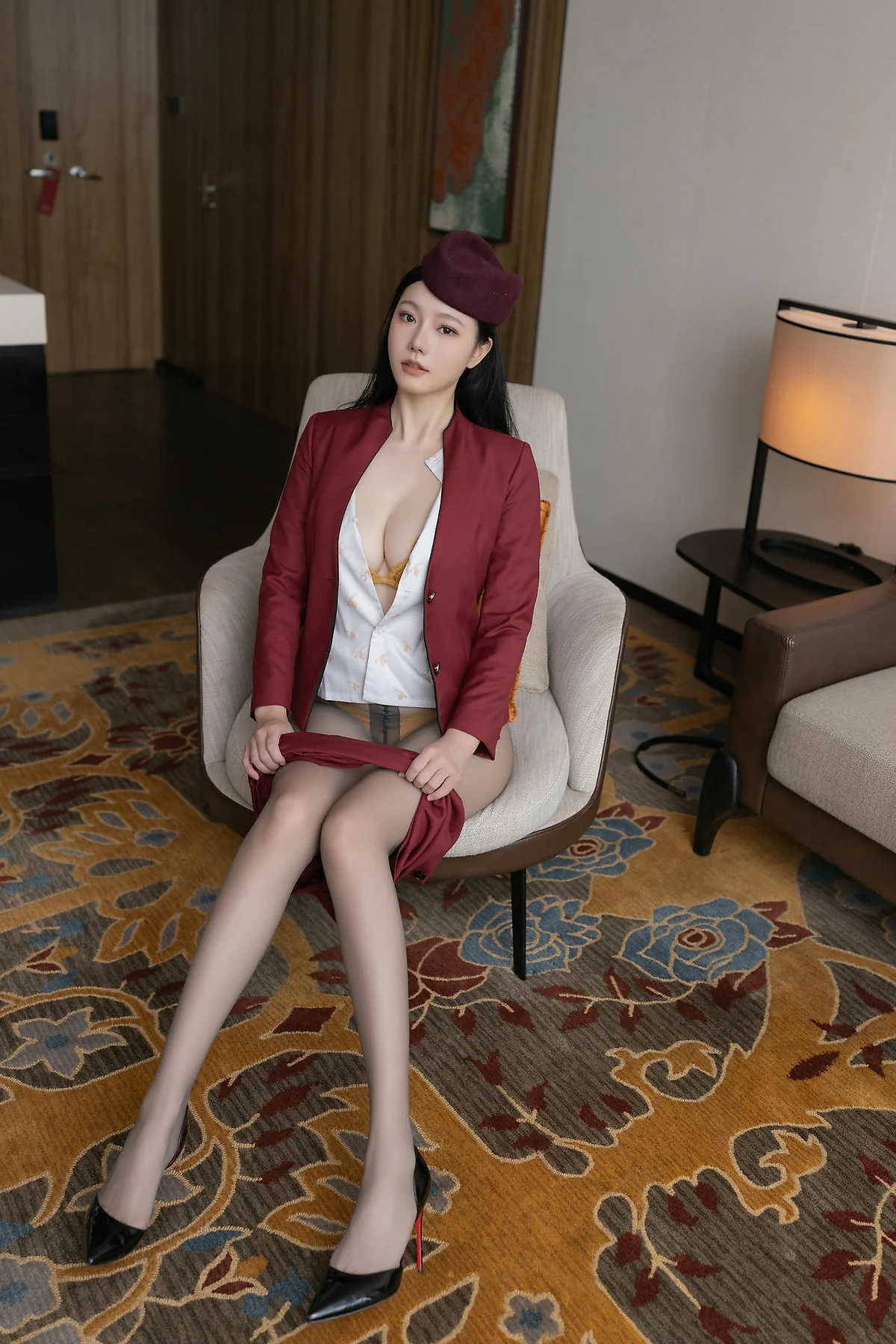 XiuRen 秀人 No.N459 安然anran空姐制服丝袜美腿 - 20