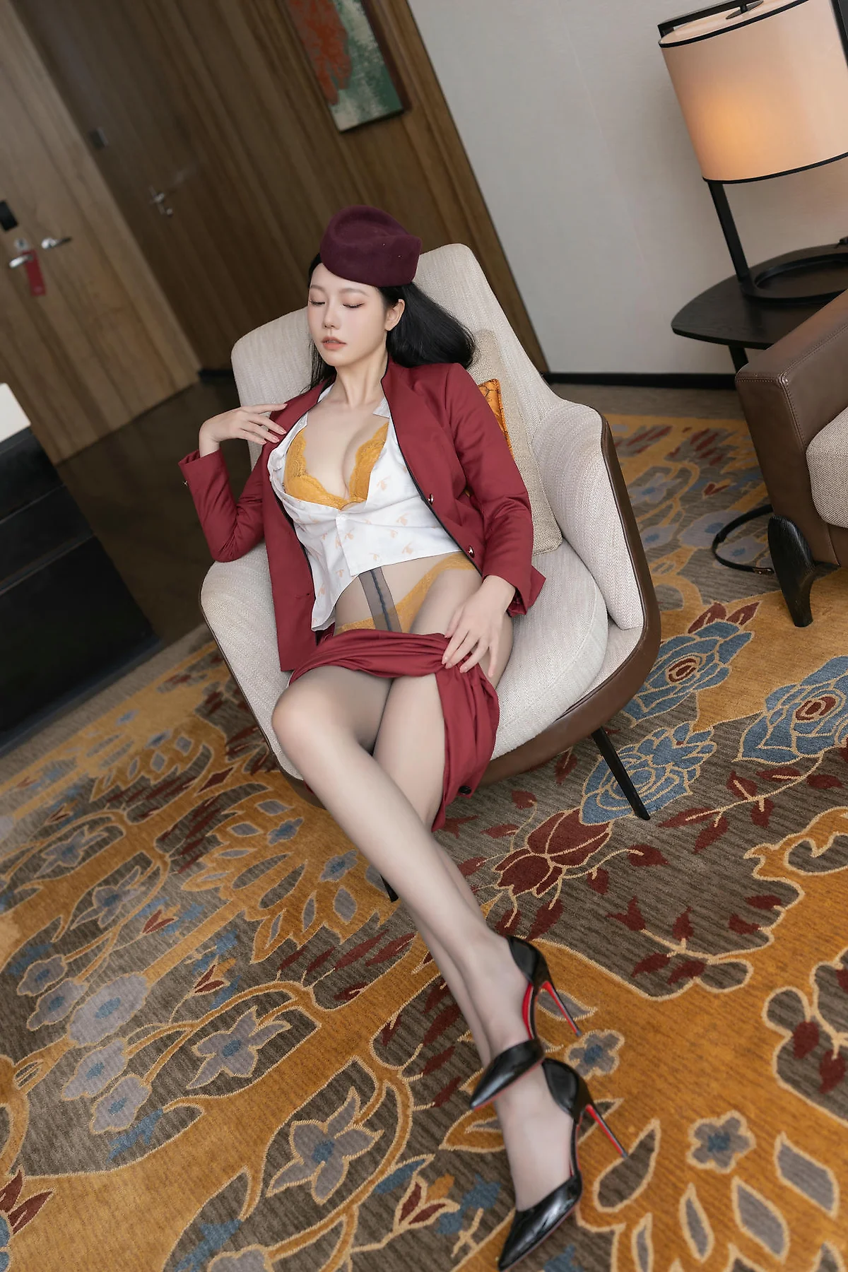 XiuRen 秀人 No.N459 安然anran空姐制服丝袜美腿 - 22