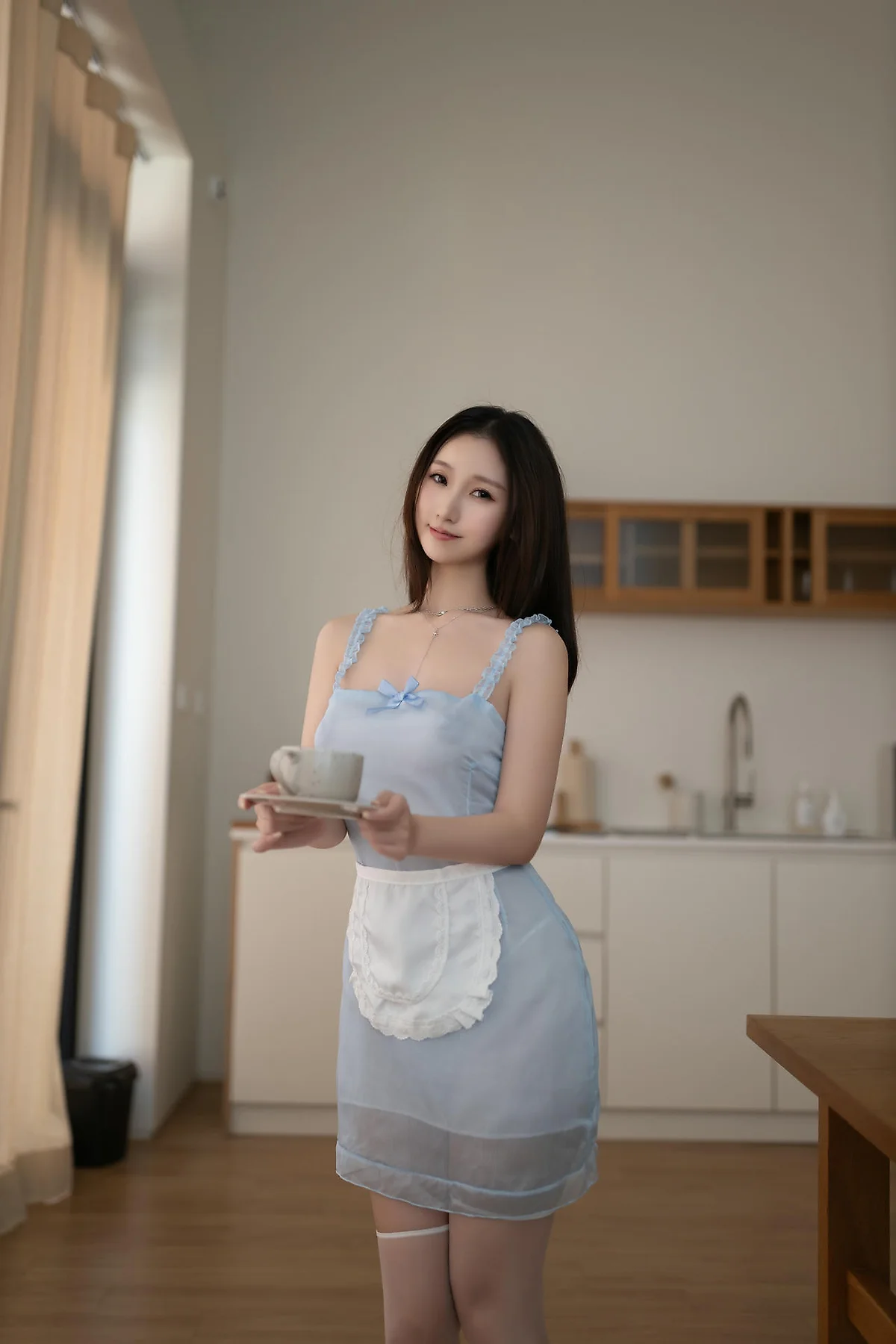 XiuRen 秀人 No.N467 杏子和鱼子酱Fish双人女仆制服 - 23