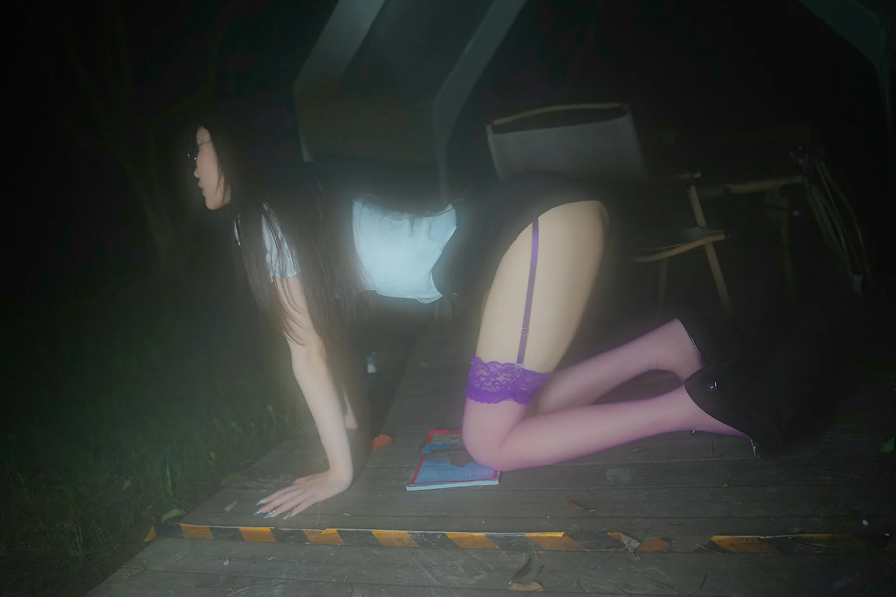 XiuRen 秀人 No.N483 晚苏susu长腿紫色吊袜 - 23
