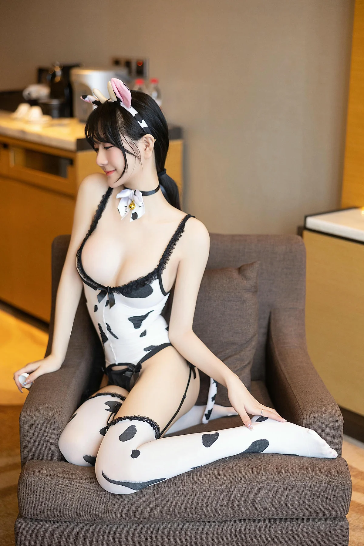 XiuRen 秀人 No.N484 谢小蒽俏皮奶牛装扮 - 30
