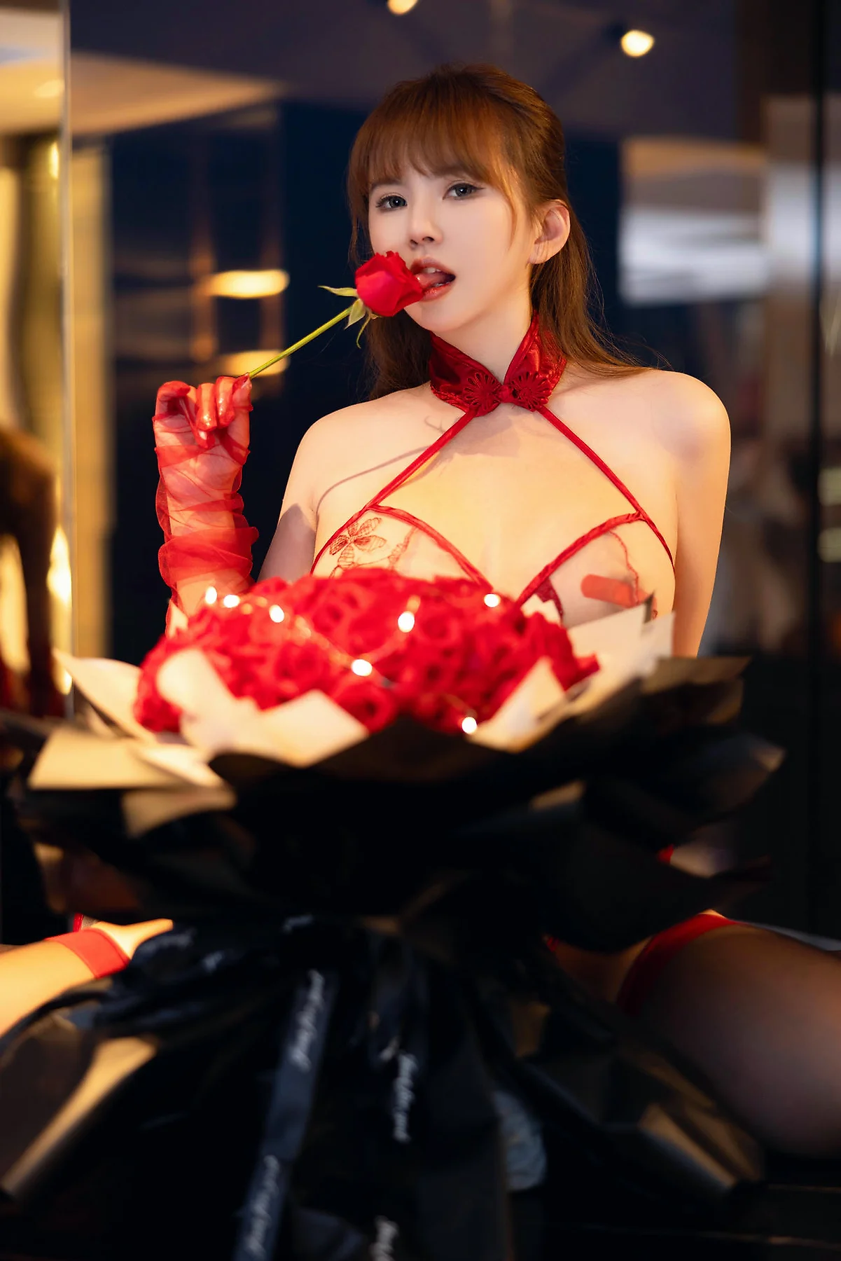 XiuRen 秀人 No.N488 张思允Nice玉体玫瑰情趣乳贴 - 26