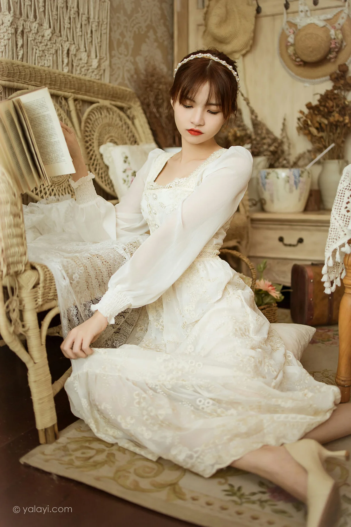 YALAYI 雅拉伊 Vol.843  茹莎 花白裙 - 18