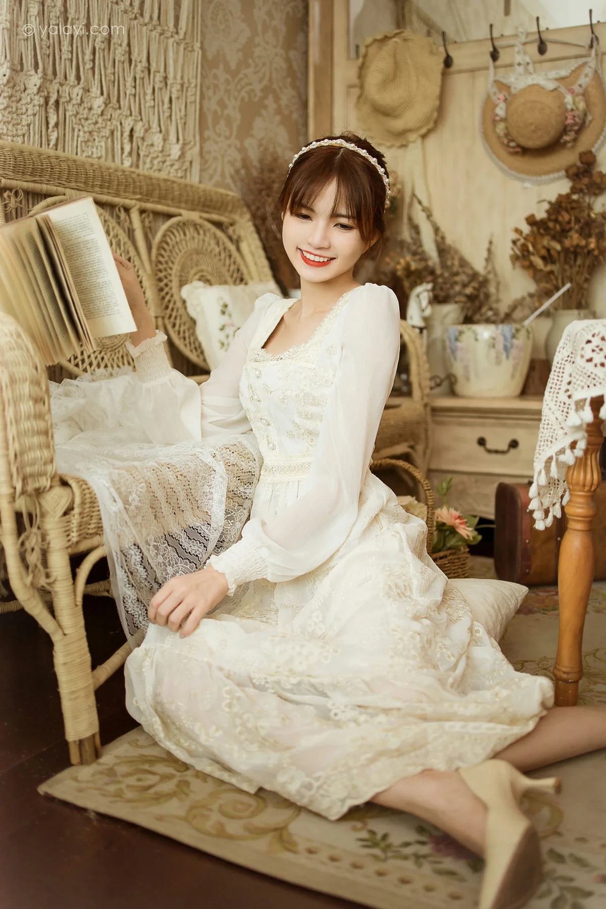 YALAYI 雅拉伊 Vol.843  茹莎 花白裙 - 19