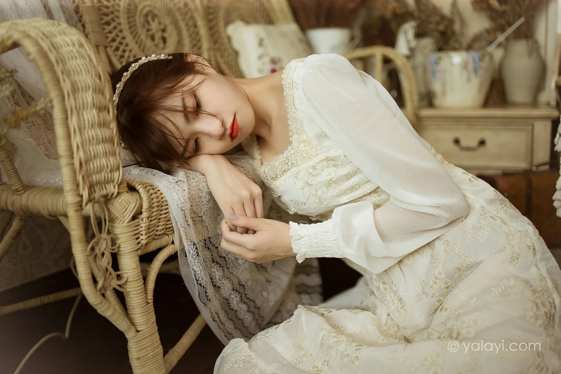YALAYI 雅拉伊 Vol.843  茹莎 花白裙 - 21