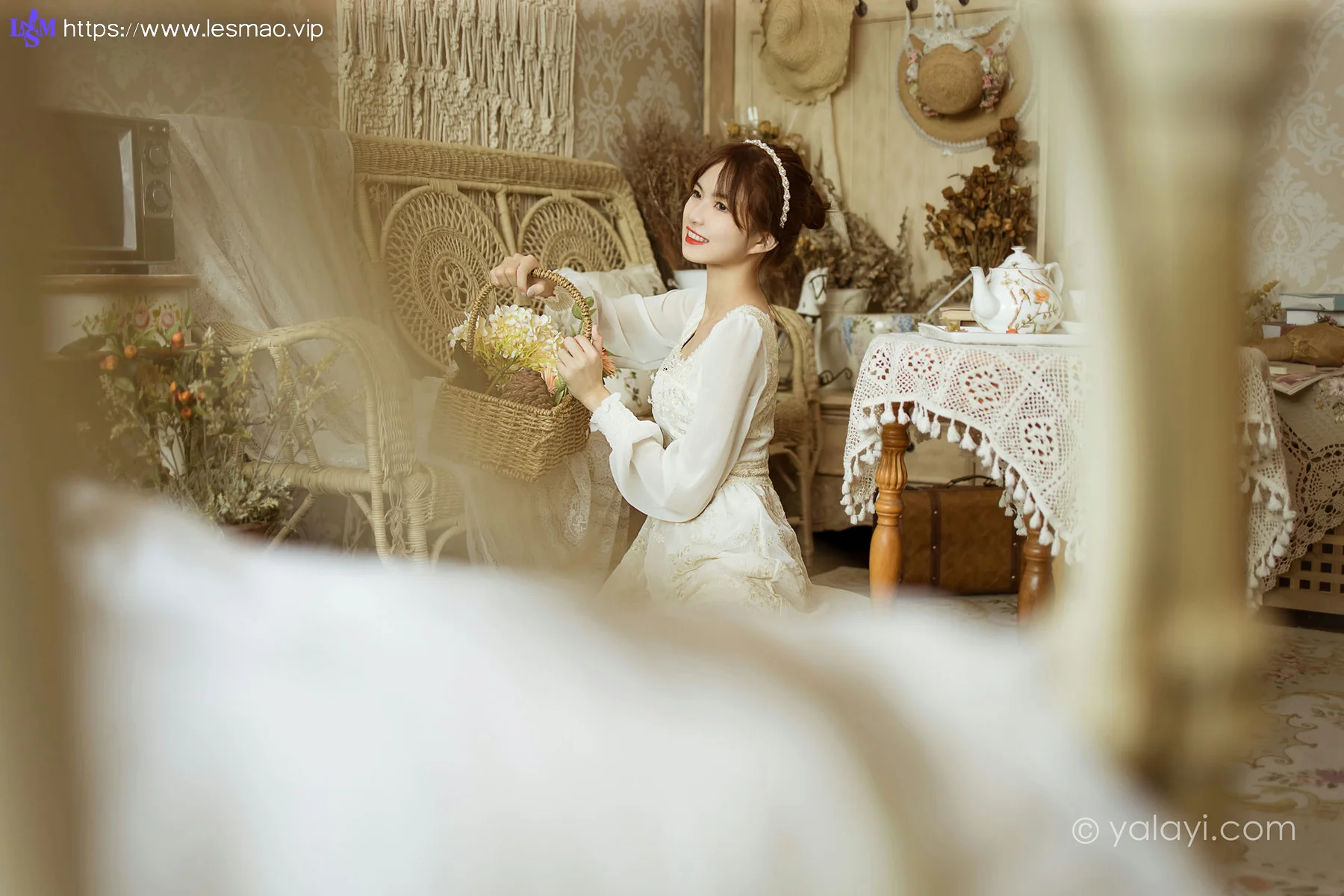YALAYI 雅拉伊 Vol.843  茹莎 花白裙 - 25