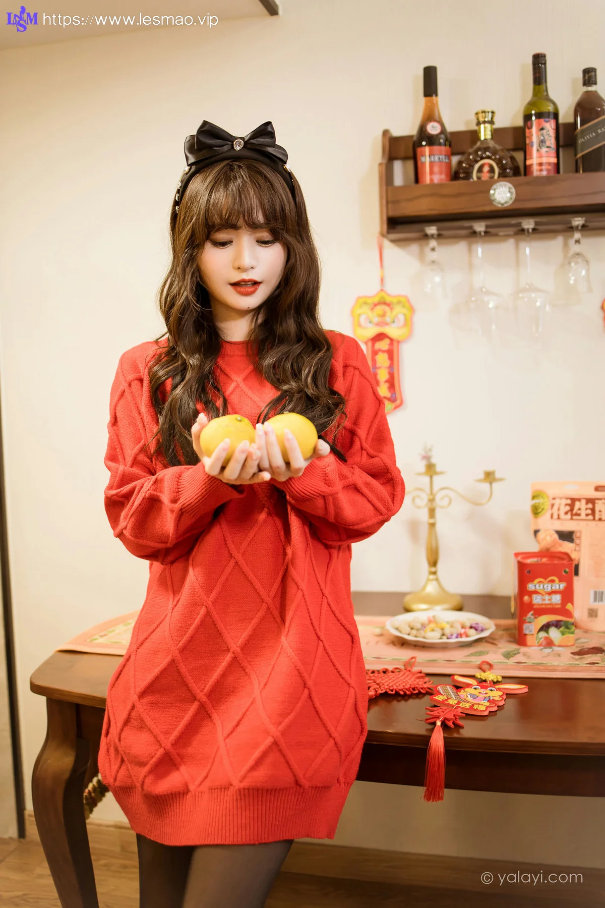 YALAYI 雅拉伊 Vol.955  小亭 穿上你送的红毛衣 - 15
