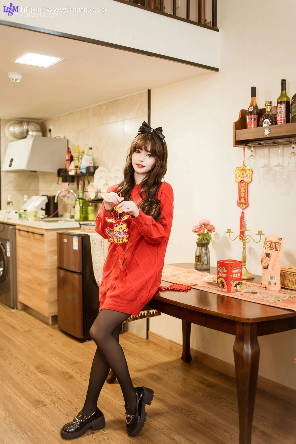YALAYI 雅拉伊 Vol.955  小亭 穿上你送的红毛衣 - 19