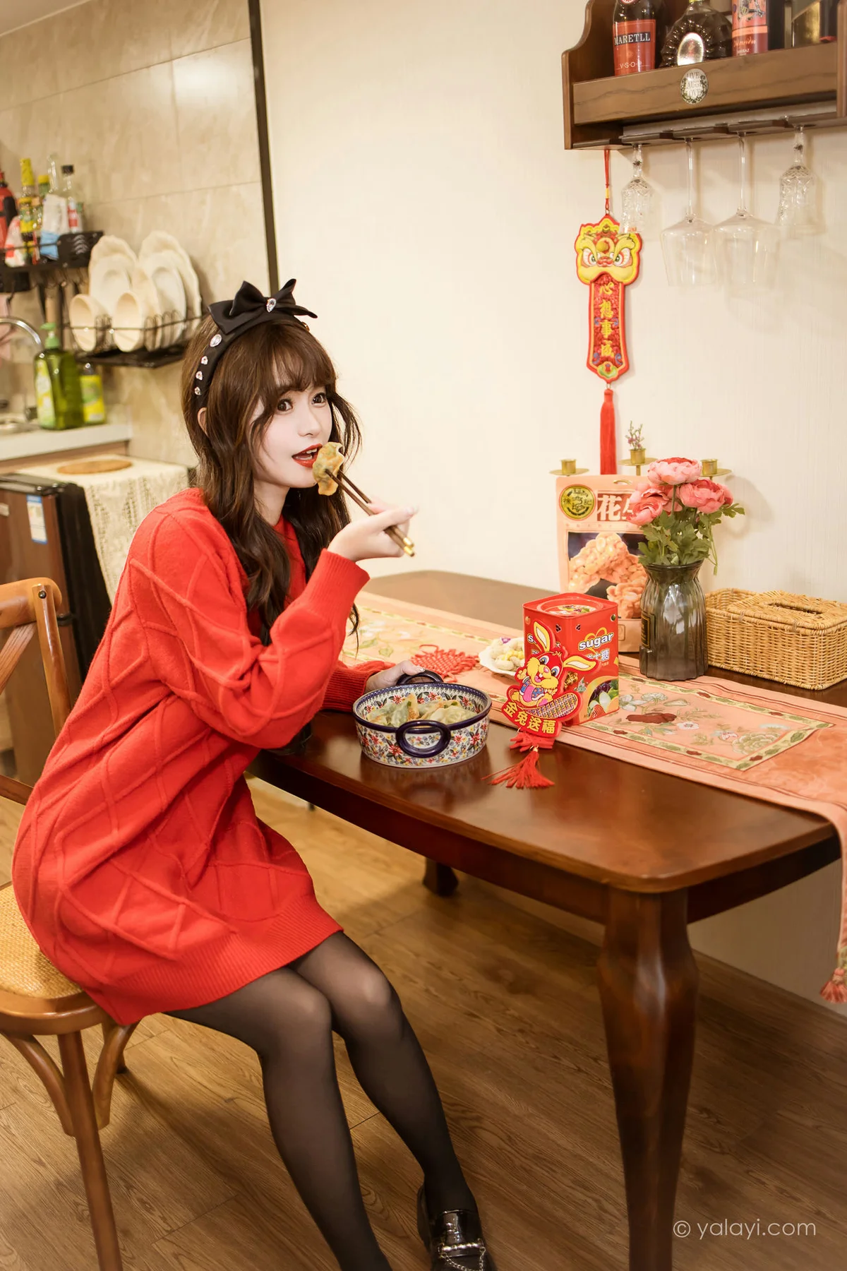 YALAYI 雅拉伊 Vol.955  小亭 穿上你送的红毛衣 - 22
