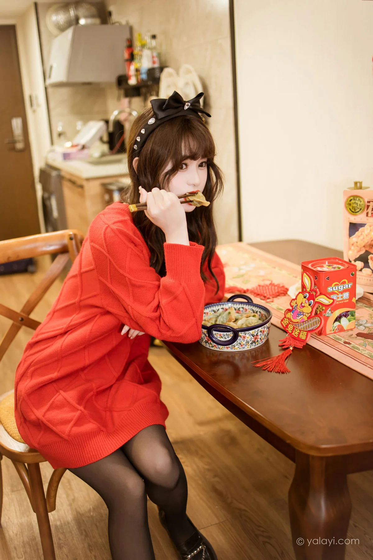 YALAYI 雅拉伊 Vol.955  小亭 穿上你送的红毛衣 - 26