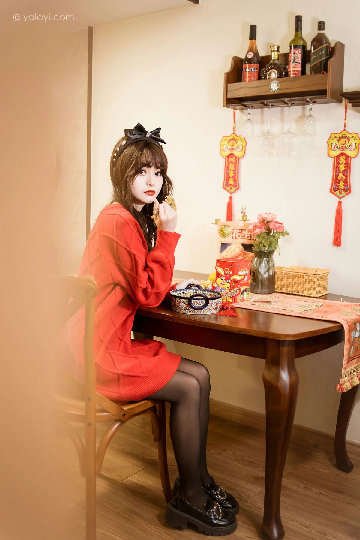 YALAYI 雅拉伊 Vol.955  小亭 穿上你送的红毛衣 - 33
