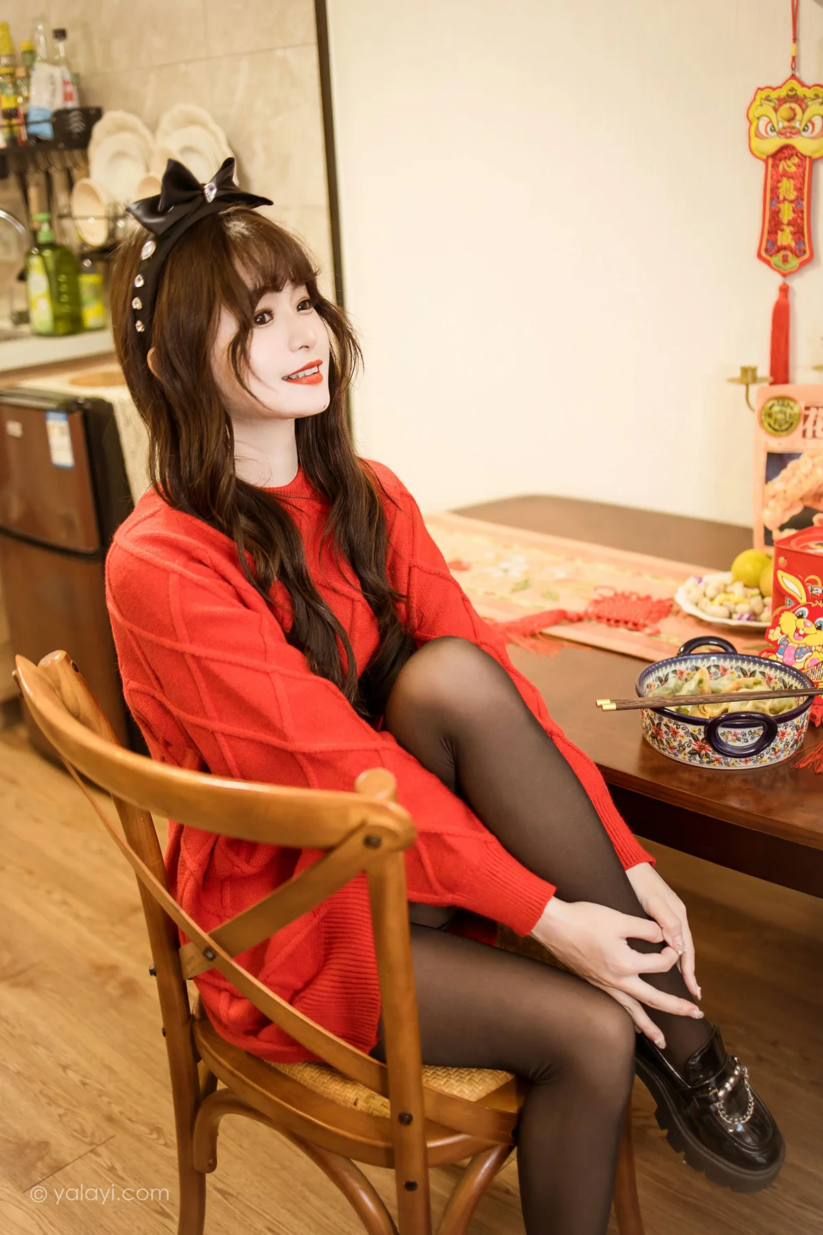 YALAYI 雅拉伊 Vol.955  小亭 穿上你送的红毛衣 - 34
