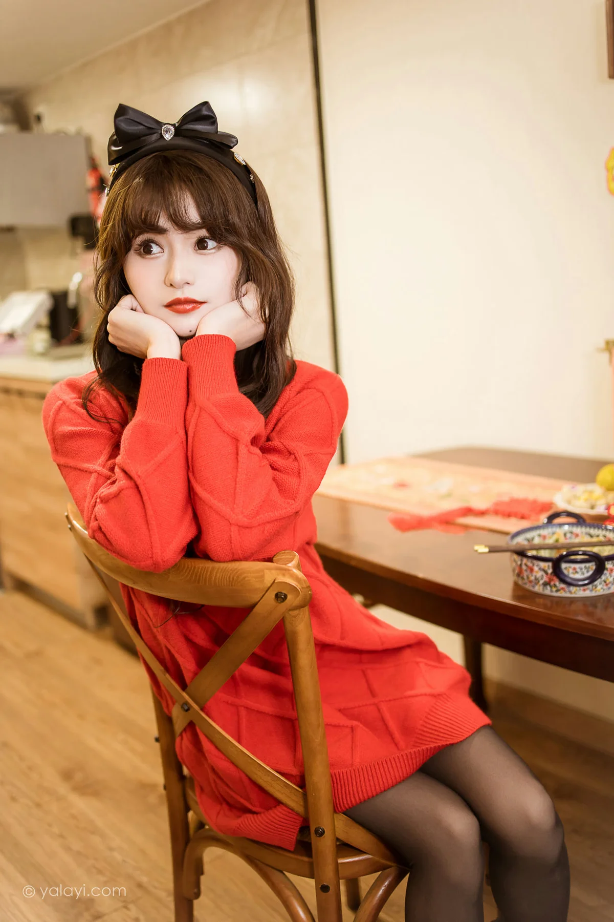YALAYI 雅拉伊 Vol.955  小亭 穿上你送的红毛衣 - 36