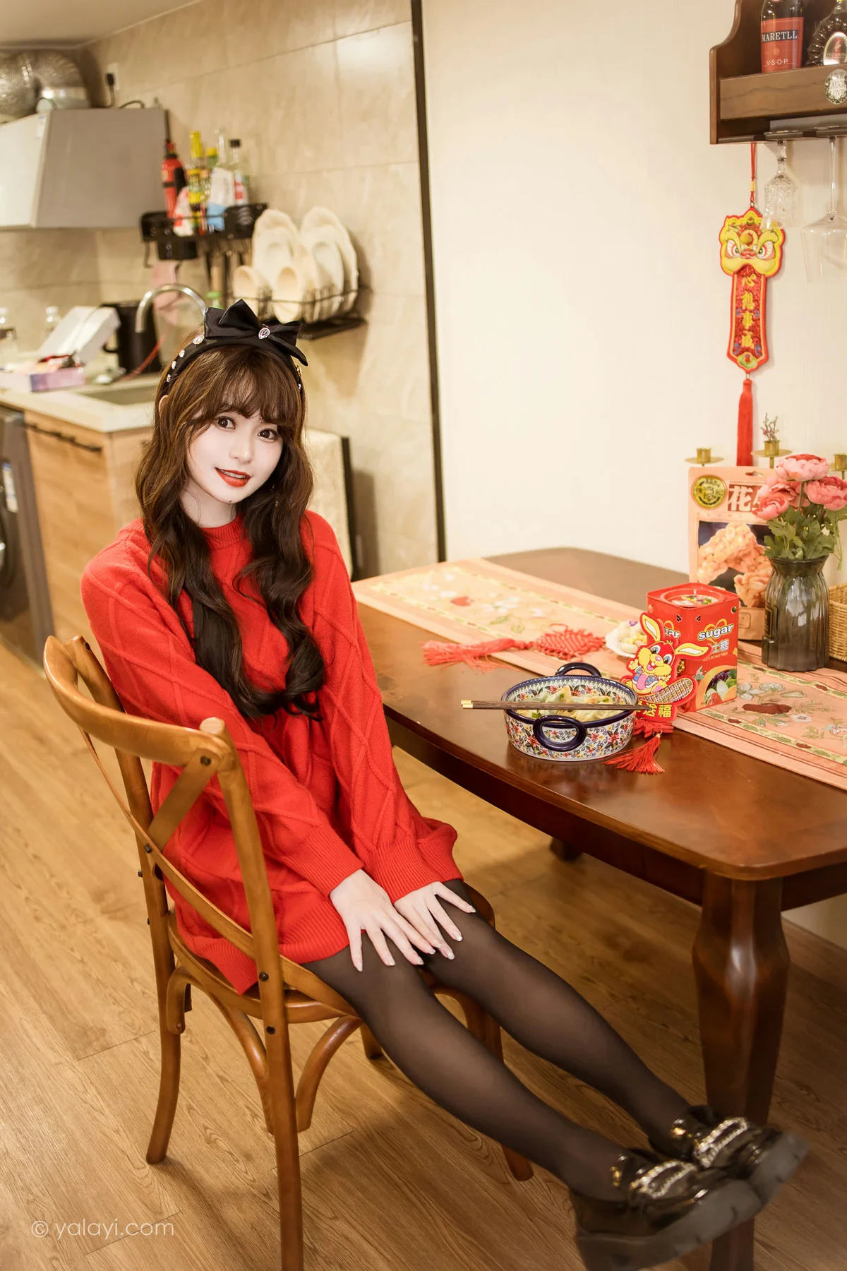 YALAYI 雅拉伊 Vol.955  小亭 穿上你送的红毛衣 - 37
