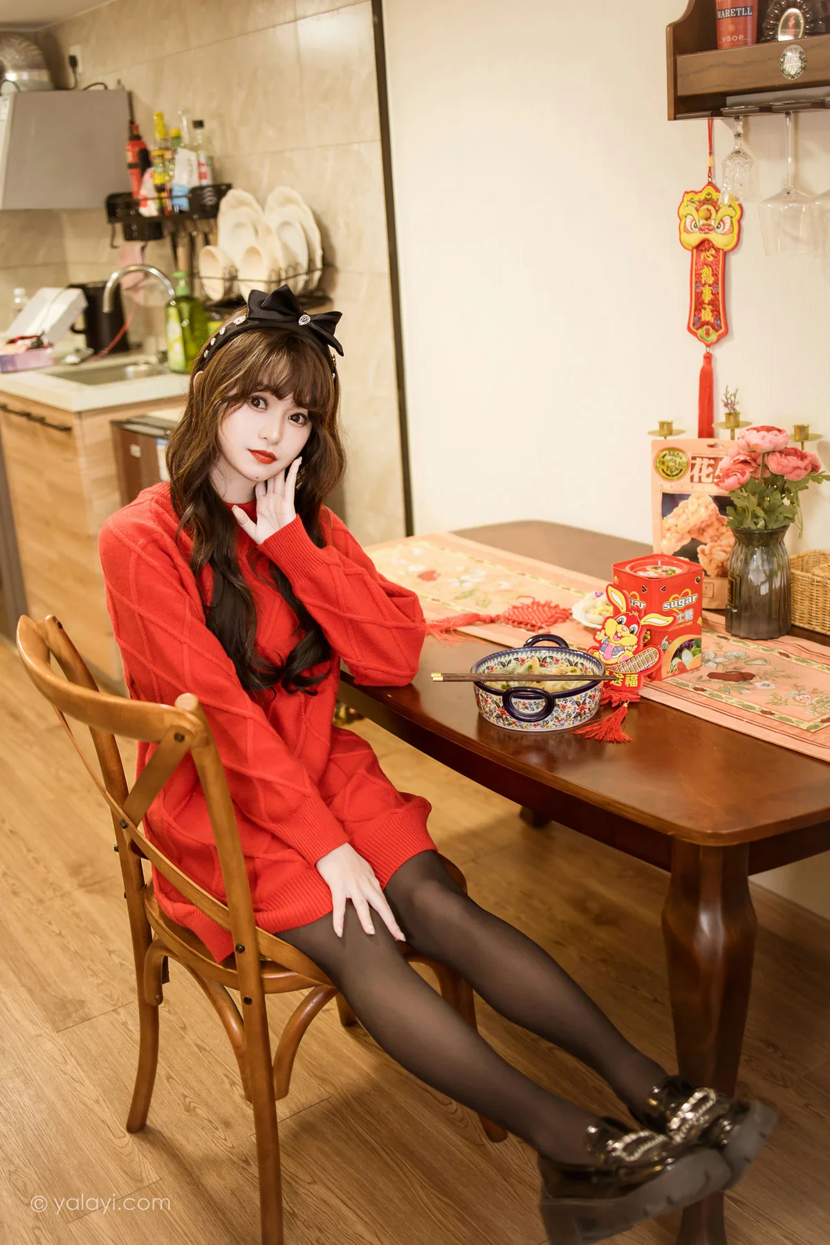 YALAYI 雅拉伊 Vol.955  小亭 穿上你送的红毛衣 - 38