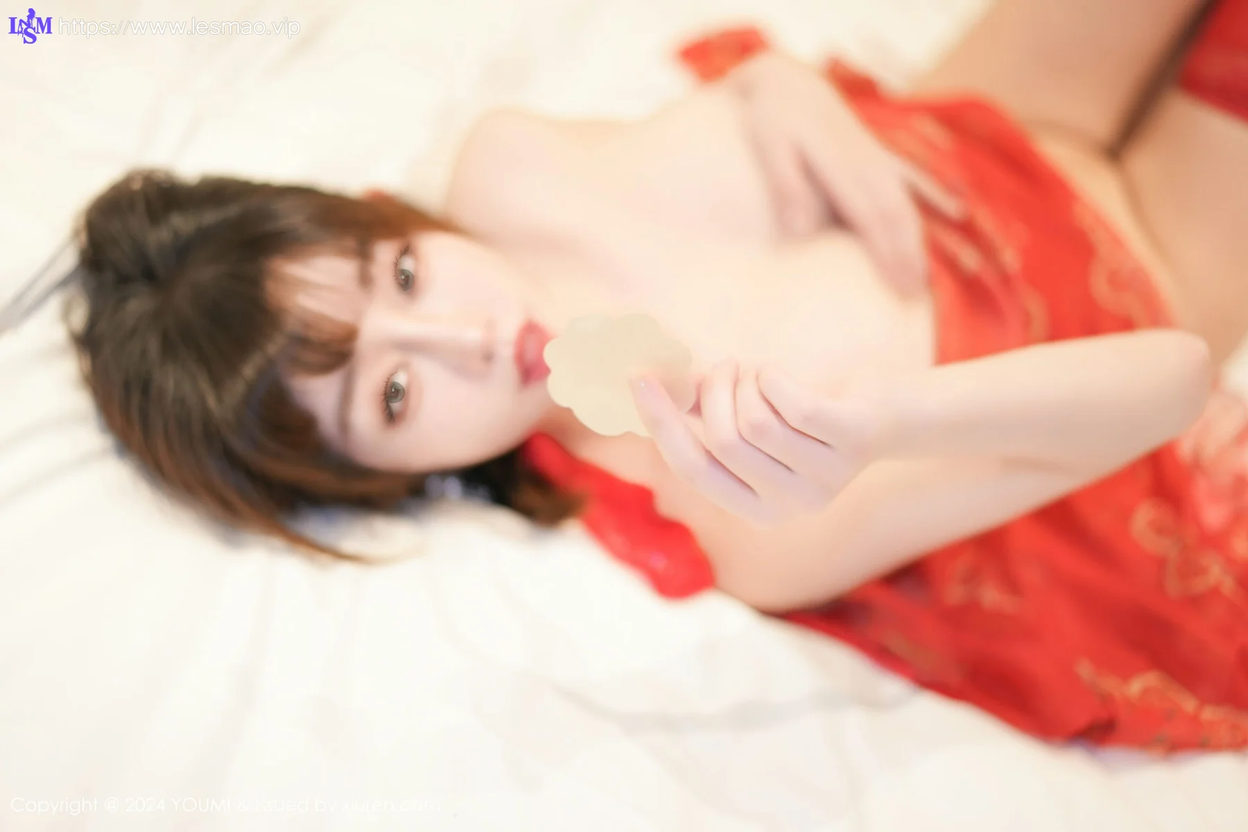 YOUMI 尤蜜荟 Vol.1034 王雨纯 红色情趣服饰性感写真1 - 64