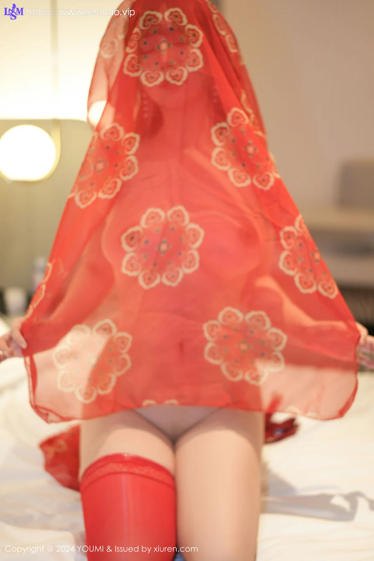 YOUMI 尤蜜荟 Vol.1034 王雨纯 红色情趣服饰性感写真1 - 77