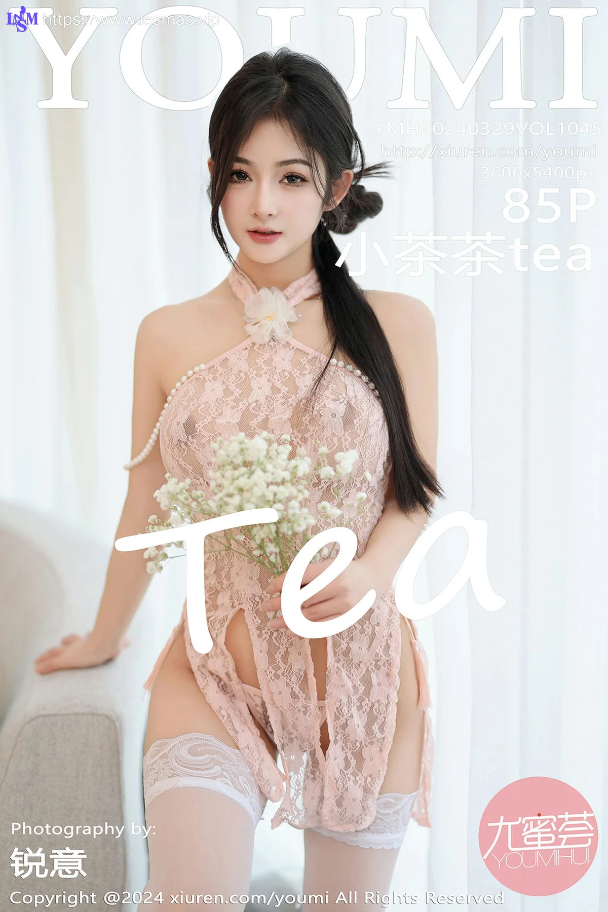 YOUMI 尤蜜荟 Vol.1045 小茶茶tea 轻透蕾丝情趣睡裙性感写真1 - 86