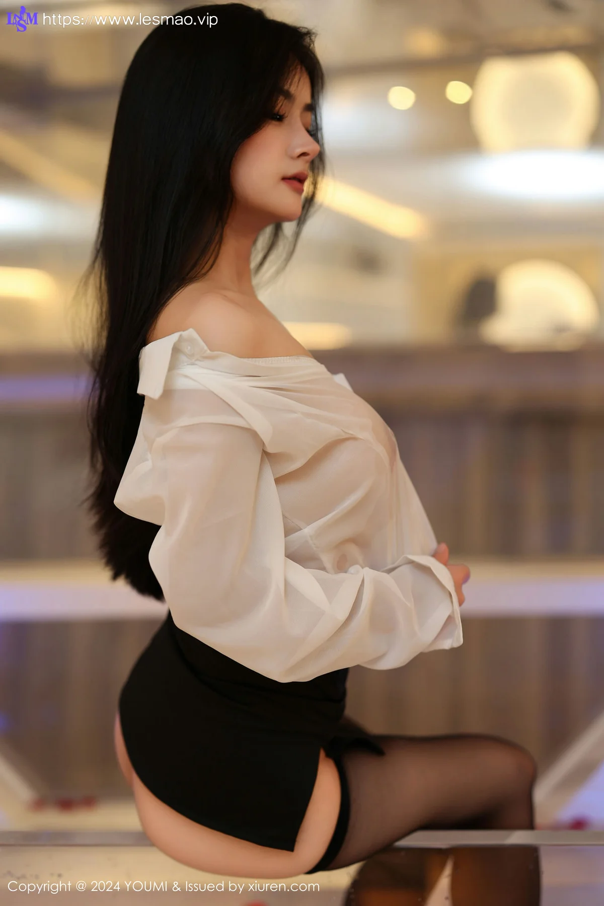 YOUMI 尤蜜荟 Vol.1050 谭小灵 白色轻透上衣性感写真11 - 48