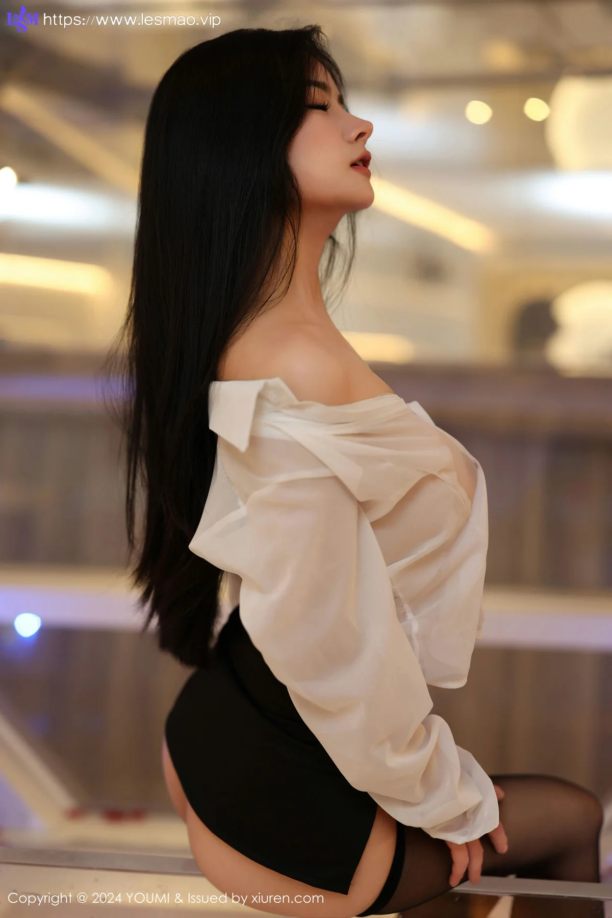 YOUMI 尤蜜荟 Vol.1050 谭小灵 白色轻透上衣性感写真11 - 49