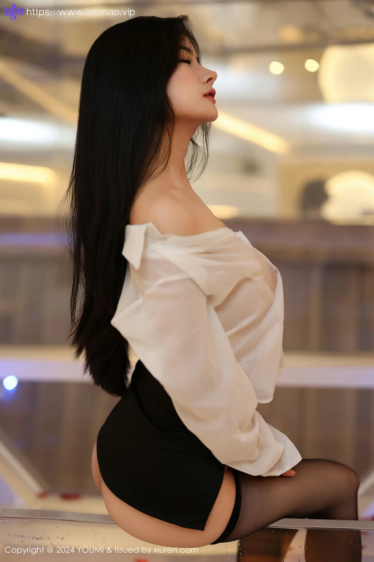 YOUMI 尤蜜荟 Vol.1050 谭小灵 白色轻透上衣性感写真11 - 50