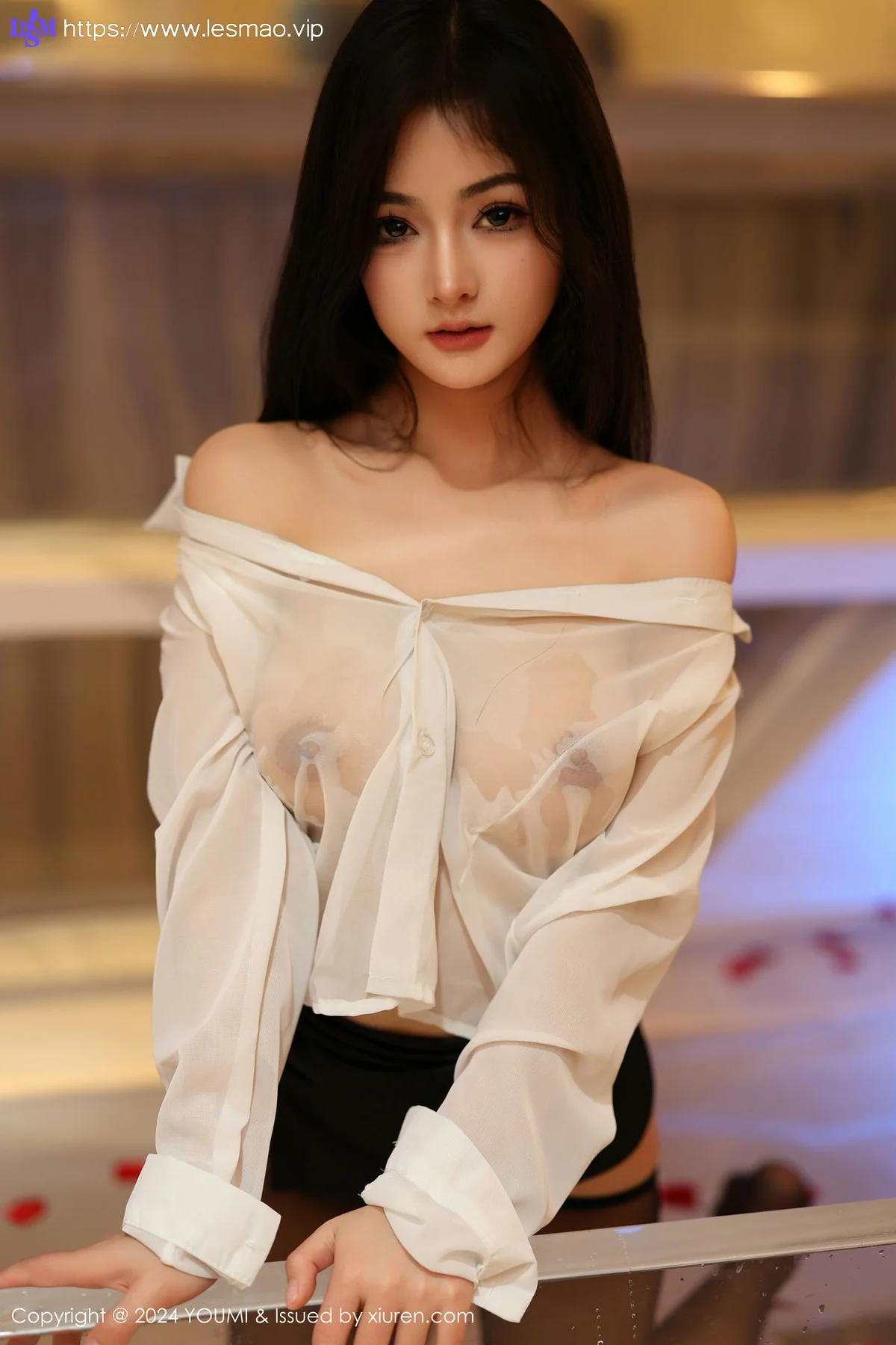 YOUMI 尤蜜荟 Vol.1050 谭小灵 白色轻透上衣性感写真11 - 53