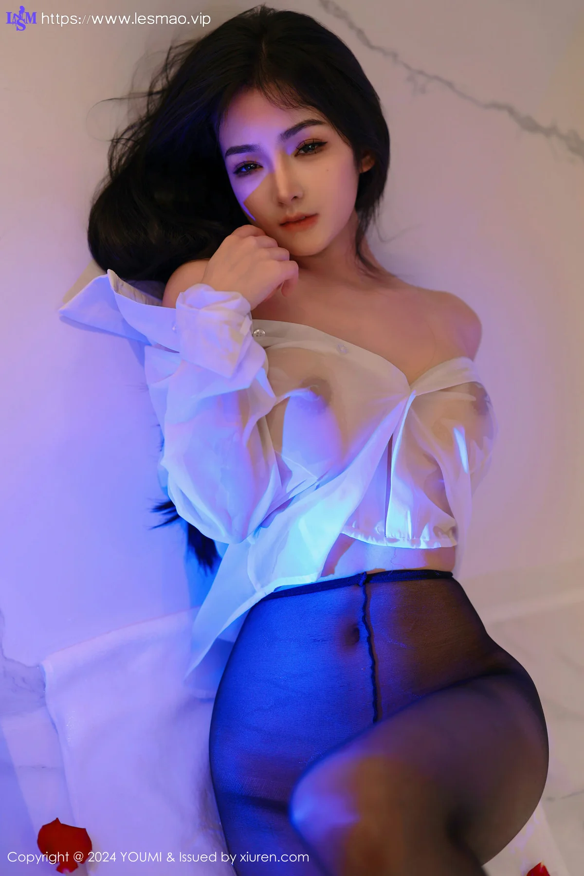 YOUMI 尤蜜荟 Vol.1050 谭小灵 白色轻透上衣性感写真11 - 72